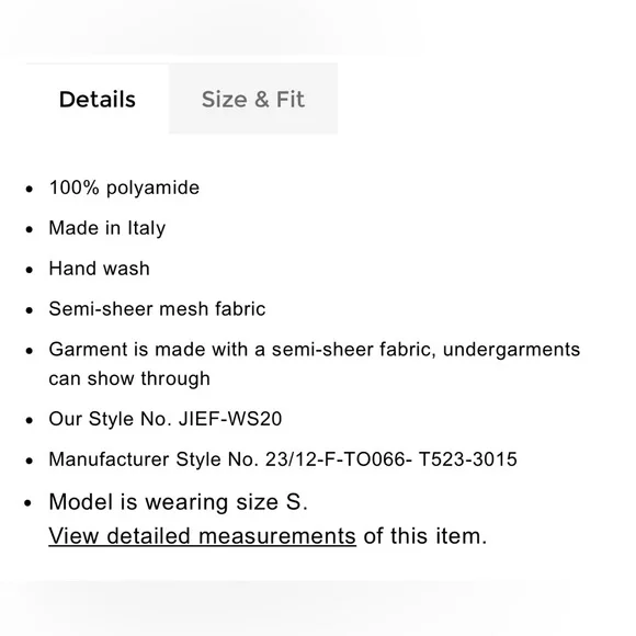 [jean paul gaultier] body morphing stripes crop mesh top - Picture 8 of 14